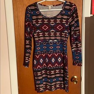 Body con long sleeve dress